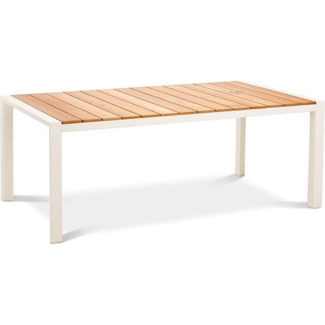 Best Freizeitmöbel Paros Gartentisch Esstisch Dinningtisch 160x90 cm sand/Teakholz