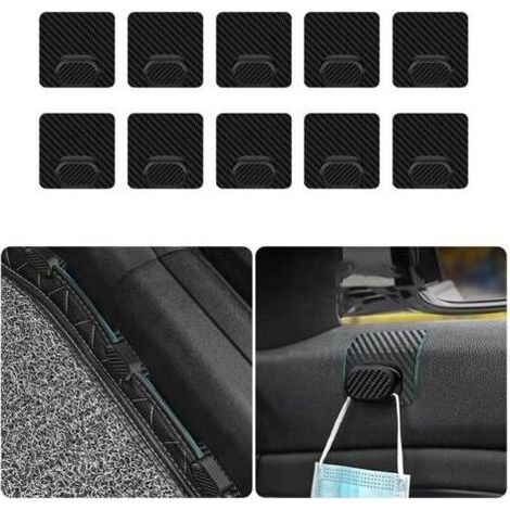 10Pcs Clips Auto-Adhésifs À Dos Adhésif, Boucles De Fixation De Tapis De Voiture Polyvalentes, pour La Fixation De Tapis De Sol De Voiture, Clips De Tapis De Voiture (1/5)