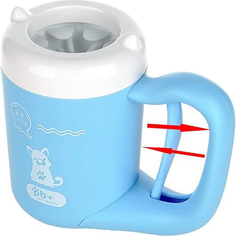 Nettoyeur de pattes pour chiens et chats, gobelet, nettoyeur de pattes boueuses, lave-pattes semi-automatique et portable. (1/5)