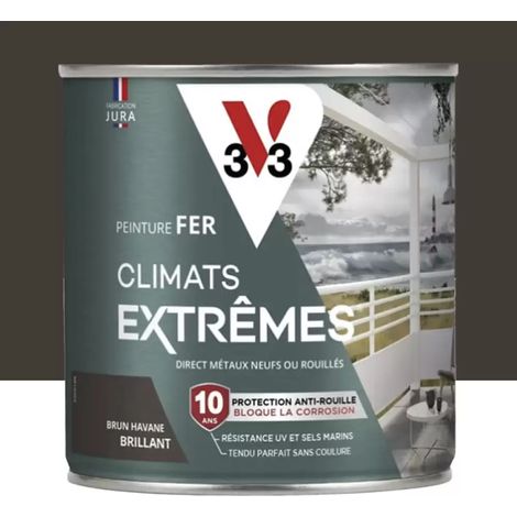 Peinture Fer V33 Climats Extrêmes Brillant Brun havane 2 L
