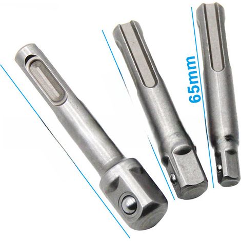 Adapter für Elektrohammer, elektrischer Schlagkopf, SDS-Schaft, Spannhülse, Werkzeugzubehör (dreiteiliger SDS-Spannschaft 65-73 mm [115 g])