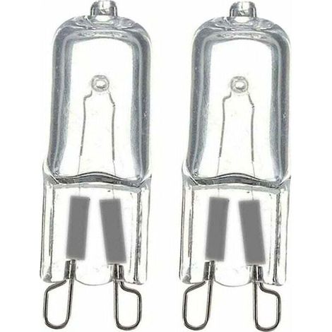 Ampoule halogène G9 dimmable 40 W – Blanc chaud 2800 K – 1000 lumens – Angle de diffusion 360° – Pack de 2 pièces (1/4)