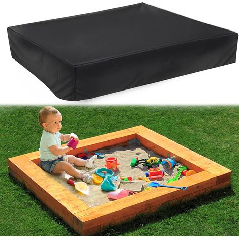 Sandpit Cover Dustproof and Waterproof with Drawstring 150 x 150cm Oxford Cloth Sandpit Tarpaulin for Sandpit Pool Garden (1/5)