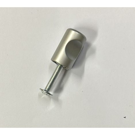 ORECA - POMOLO ZAMA IN ALLUMINIO SATINATO A CILINDRO 24X15MM