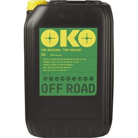 Tonnelet De 25 Litres D'anti Crevaison Préventif Et Curatif Oko Vert. Pour Application Non Routières