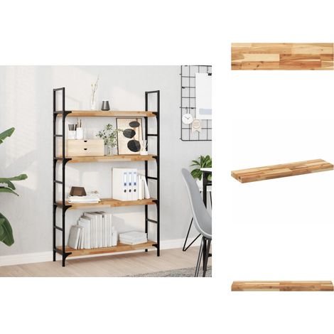 Étagère flottante 80x20x4 cm acacia massif finition à l'huile - Etagere Murale - Étagère Flottante - Bibliothèque Murale - Rangement Mural - Decoration Murale (1/5)
