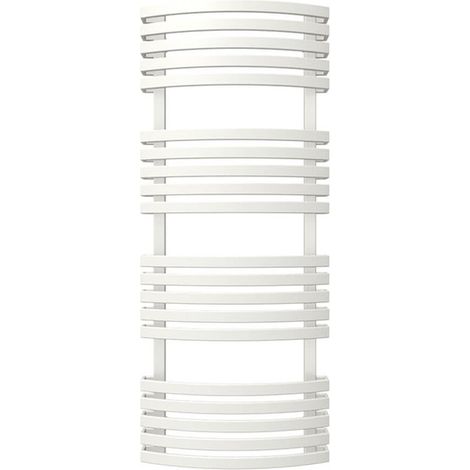 Scaldasalviette ad acqua calda bianco 555mm di altezza e 480mm di larghezza -  Watt - KIO555/480SXB