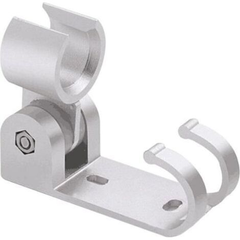 Glänzender, drehbarer Duschhalter aus Aluminium in Marmoroptik zum Selbstbauen, robuste Duschstütze, flexibler und funktionaler Halter mit zusätzlichem Duschhaken (1/5)