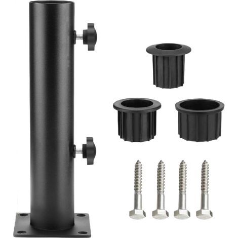 Support de parasol robuste pour terrasse, balustrades, plage, cour, balcon, bateaux, hayon (1/4)