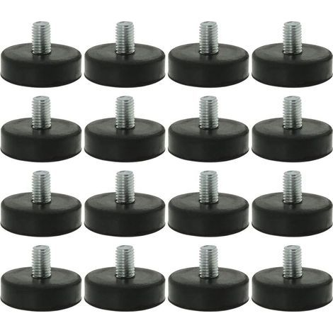 16pcs Pieds de Nivellement Meuble Réglable Pied Réglable Patin de meuble Jambe Pied de Table Chaise Base Protection Plancher M10 x 15 x 42mm H254 (1/5)