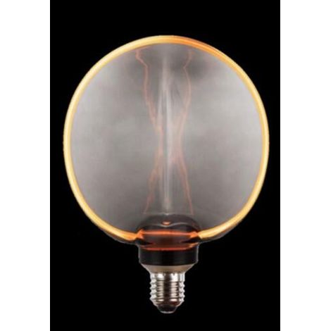 Dekorative flache LED-Lampe, rauchfarben, 130 mm, E27, 320 lm, warmweiß AUTRES