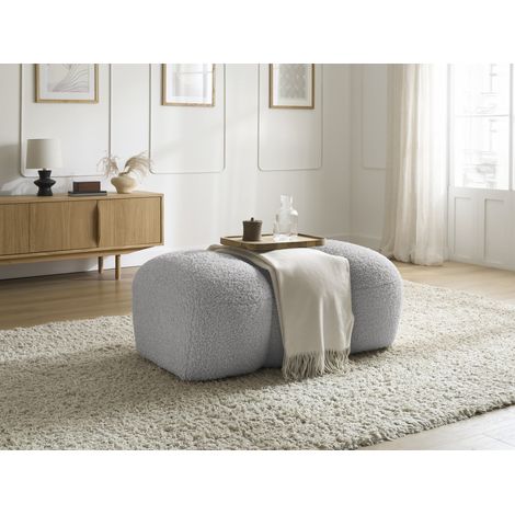 BOBOCHIC - Pouf HIPPOLYTE Gris clair (1/5)