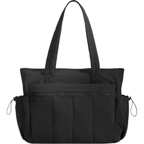 Sac cabas matelassé pour femme à main de voyage léger, bandoulière décontracté (1/5)
