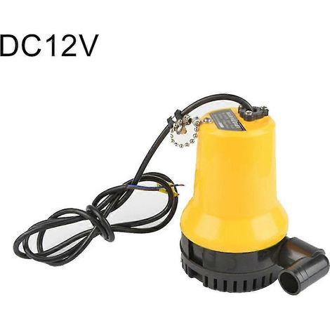 Filiyano-Pompe à eau submersible miniature fornnerg DC 12/24V pour piscine, jardin, irrigation et cale - Jaune 12V (1/4)