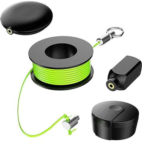 Tire-fil magnétique, enfile-aiguille magnétique, tire-câble magnétique, kit d'enfilage pour électricien, pour une utilisation à domicile et en extérieur (1 ensemble) (1/5)