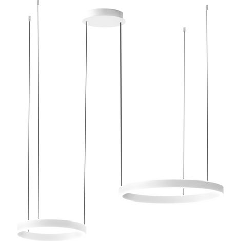 Lustre led suspendu moderne en aluminium gea luce criseide s2d b 3200lm