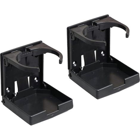 porte-gobelets pliables et réglables avec vis (noir) (1/5)