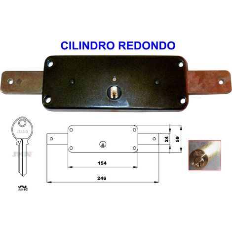 AVL 8011-A Serratura a cilindro tondo HP per persiane