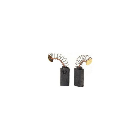 Juego de 2 carbones adaptables para Bosch. Dimensiones: 5 x 8 x 15,5 mm.