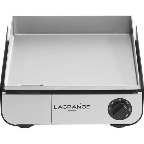 Plancha électrique 1750w plaque inox 35x40cm - Lagrange - 219201 (1/5)