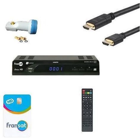 SERVIMAT SIRIUS III HD : Récepteur numérique Fransat + HDMI + CARTE FRANSAT + LNB - HD ME