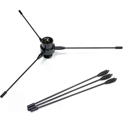 UHF/VHF Dualband 136–174 MHz/400–470 MHz Mobilfunk-Basisstation Vertikalantenne 2 m/70 cm PL259 auf SO239 Antennen-Masseplatten-Kit (1/4)