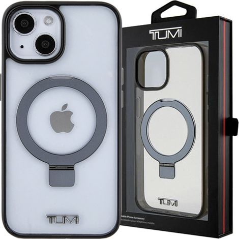 Tumi TUHMP15SSSFC iPhone 15 / 14 / 136.1 weiße Hartschalen-Schutzhülle mit transparentem Ringständer und MagSafe-Anschluss (1/5)