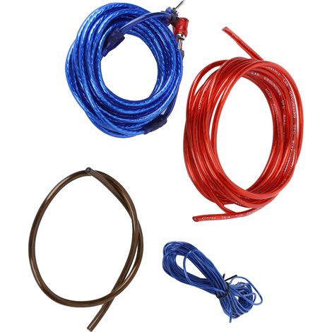 Kit câblage autoradio Ampli puissance câble installation remplacement haut-parleur woofer maintenance (1/5)