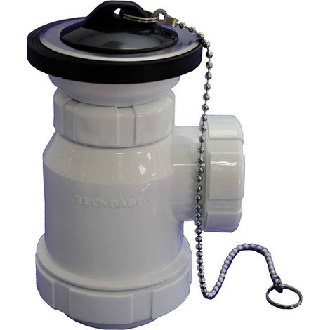 Sifón desague botella T-3M Mini Válvula/cadena Ø70 x 1 1/4-Ø32