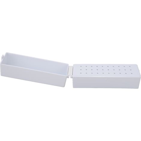 Porte-embouts de ponceuse à ongles professionnel anti-poussière, 30 trous, blanc (1/5)