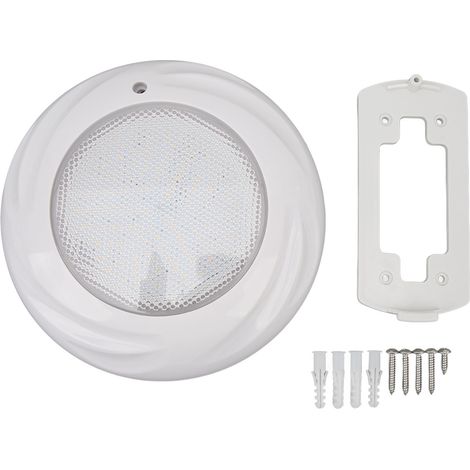 Ortviai Projecteur LED sous-marin 12 V 18 W pour piscine – Étanche IP68, montage mural, lumière blanche