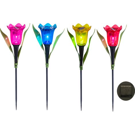 Tulipano con Pannello Solare Colori Assortiti GIOCOPLAST