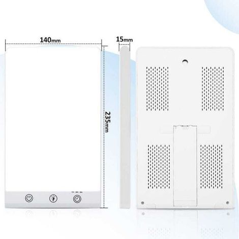 Lampe de luminothérapie 11000lux, petite lampe de luminothérapie, une luminosité et des réglages de minuterie réglables