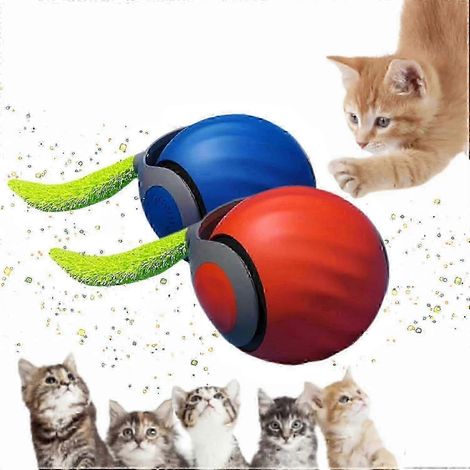 Lot de 2 jouets pour chat Speedy Tail 2.0, jouet interactif pour chat d'intérieur (1/5)