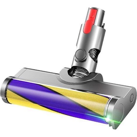 Accessoire pour sols durs Motorhead compatible avec les aspirateurs sans fil Dyson V7, V8, V10, V11 et V15, avec détecteur de poussière et lampe laser.