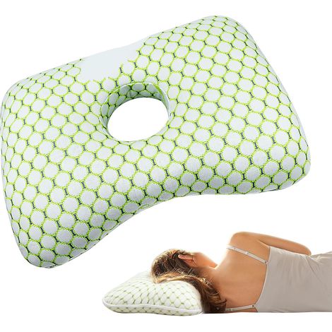 Almohada para perforación de orejas, soporte y protección para el cuello. (1/5)