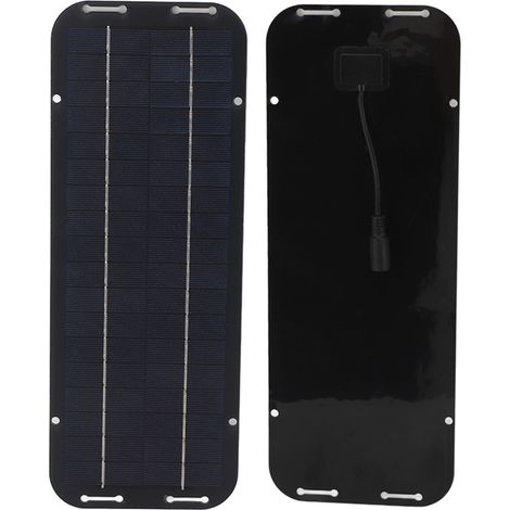 Chargeur solaire portable professionnel en silicium polycristallin haute efficacité, 6 W, 12 V, idéal pour le camping et les voyages. (1/5)