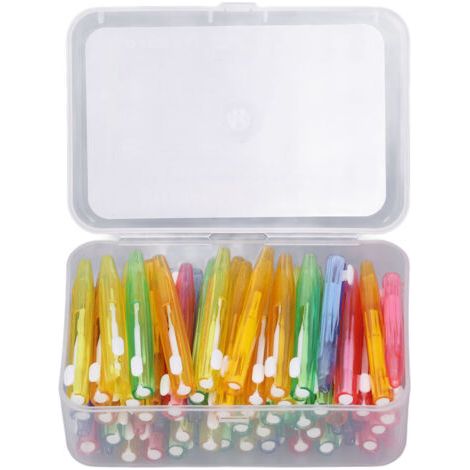 60-teiliges Interdentalbürsten-Set mit PP-Griff für die Mundpflege von Erwachsenen und Kindern (1/5)