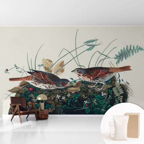 Tapete Vliestapete mit Kleber - trendige Wanddeko - elegant Fototapete für Wohnzimmer - Schlafzimmer Der Charme der Natur 416x254 cm (1/5)