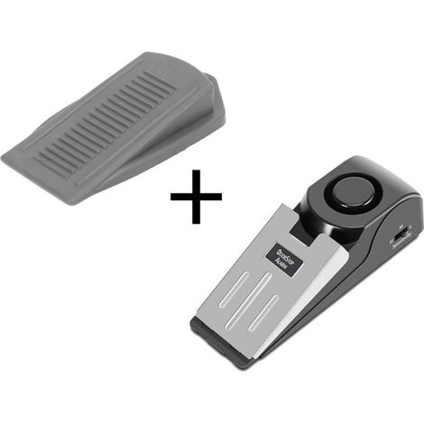 Alarme Porte Antivol 120 dB Sécurité Maison Portable avec Butées Caoutchouc pour Voyage (1/4)