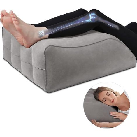 Rialzo per le gambe, cuscino per le vene, cuscino a cuneo gonfiabile, cuscino a cuneo, cuscino di supporto per gambe e ginocchia, cuscino comodo per