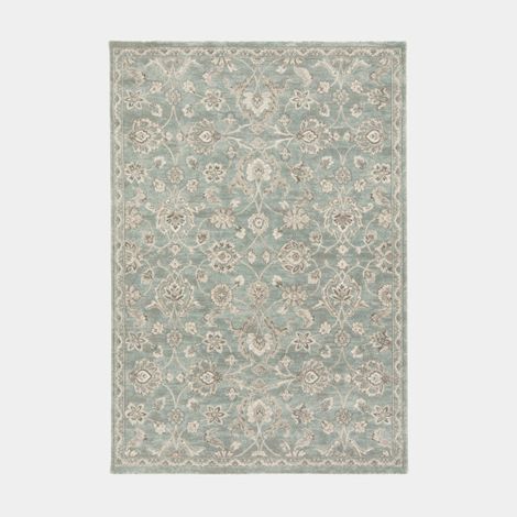 Tapis à motif floral oriental - Nora - Bleu - 200 x 290 cm (1/5)