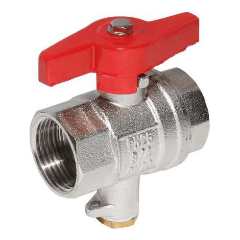 Kugelhahn 3/4'' IG DN 20 mit Anschluss für Messfühler M10x1 Messfühleranschluss für Wärmezähler
