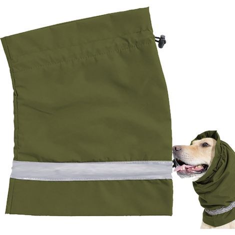 1 snood pour chien, cache-oreilles imperméable, doublure cachemire, bande réfléchissante, ajustable pour hiver (1/5)