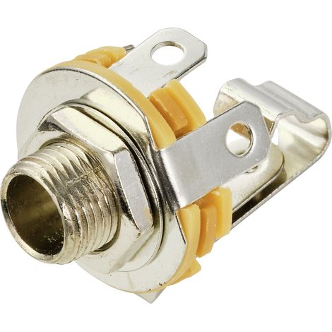 TRU COMPONENTS TC-10336004 Klinken-Steckverbinder 6.35 mm Buchse, Einbau vertikal Polzahl: 2   1 St.