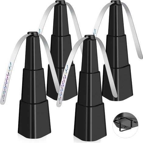 Lot de 4 éventails anti-mouches portables – Éventails répulsifs automatiques pour pique-nique et table – Pales souples 40 cm – Protection contre les insectes – Bb-Boom (1/5)