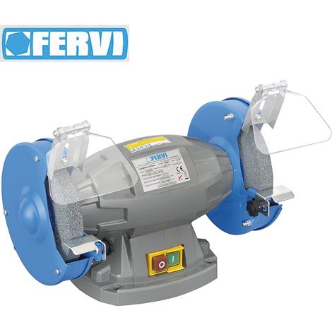 FERVI S023 SMERIGLIATRICE COMBINATA DA BANCO 2 MOLE GRANA 36+80 LEVIGATRICE 230V (1/2)