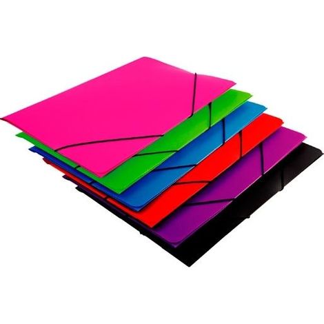 Mariola carpeta con gomas pp 450 micras solapa 8º colores surtidos