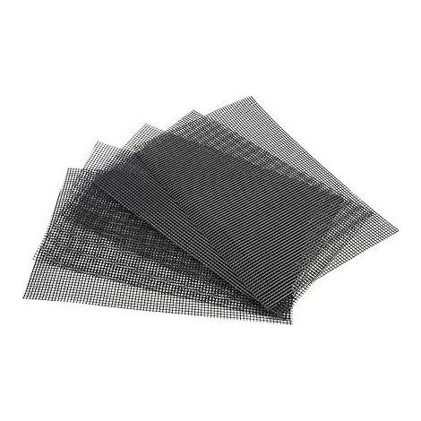 5 Pièces Pad de Pot de Fleur Carré, 30 x 20 cm Tapis de Pot de Fleur Jardinage Pot de Fleur en Maille, Noir Pad Trou Maille Tapis Mesh Pad Respirante pour Plantes Jardin, Outillage de Jardin Bon (1/5)