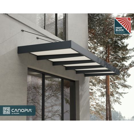 Canopia Marquise de porte Sophia XL Gris / Opale Blanc